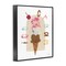 Stupell Industries Ice Cream Whimsy Framed Giclee Wall Art Design by Haley Knighten